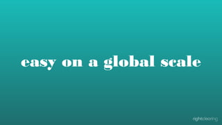 easy on a global scale

 