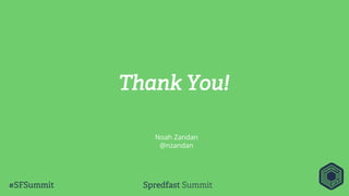 Thank You!
Noah Zandan
@nzandan
 
