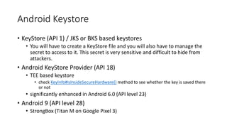 How to do Cryptography right in Android Part Two | PPTX