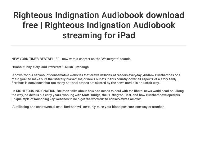 Righteous Indignation Audiobook Download Free Righteous Indignation