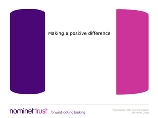 Making a positive difference 