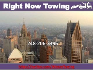 https://twitter.com/WixomTowing
Right Now Towing
248-206-3396
 
