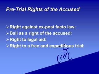 Prosecution Rights Forensic Psychology - Rights of Accused | PPTX