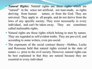Natural Rights In A Picture Example Rights | PPTX
