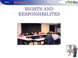 RIGHTS AND
RESPONSIBILITES
 