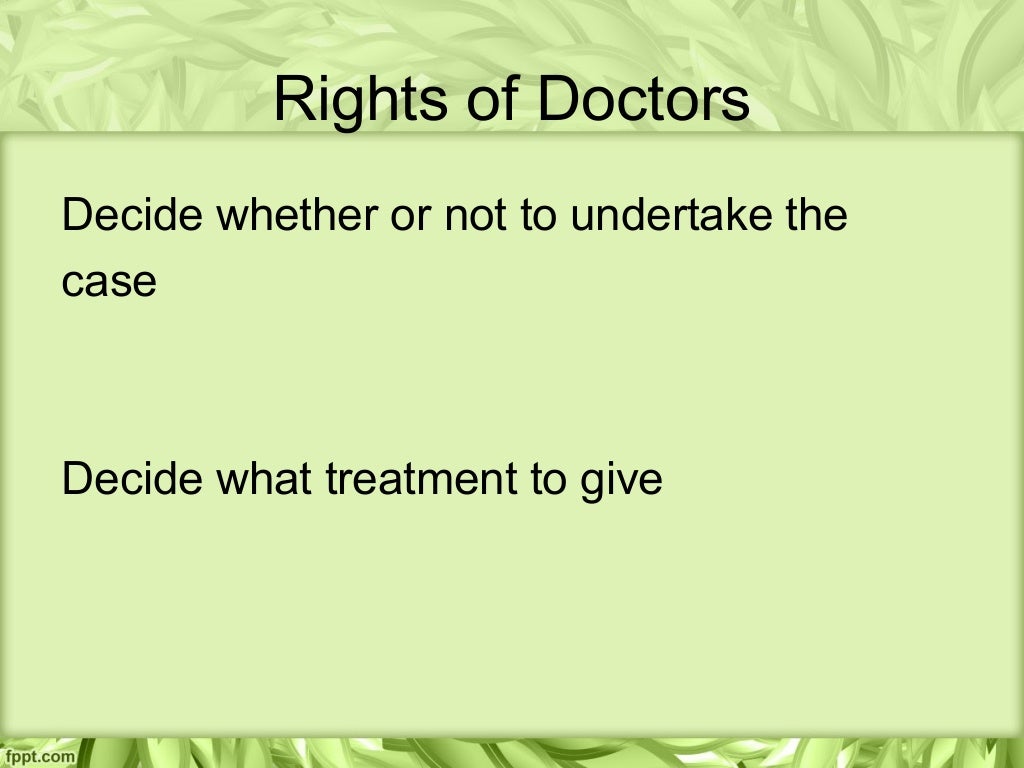 Rights and Duties of Doctors Part 2 By Dr. Ghazala Shaikh