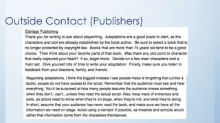Outside Contact (Publishers)
 