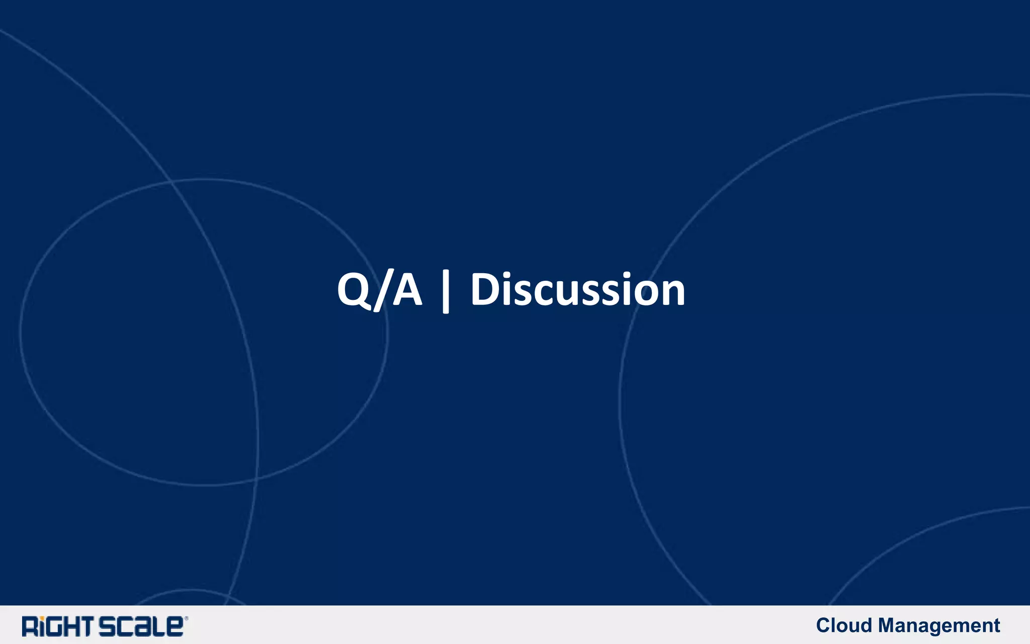 Cloud Management
Q/A | Discussion
 