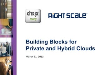Partner Logo




Building Blocks for
Private and Hybrid Clouds
March 21, 2013
 