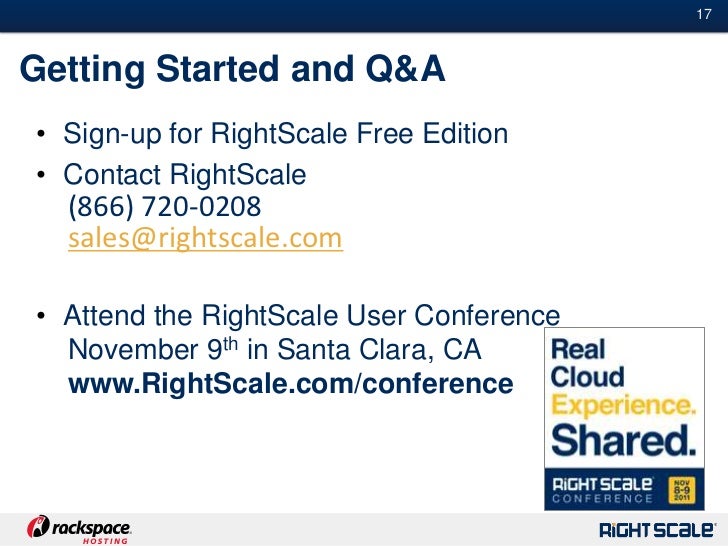 Turbocharging Rackspace Cloud with the RightScale Cloud Management Pl…