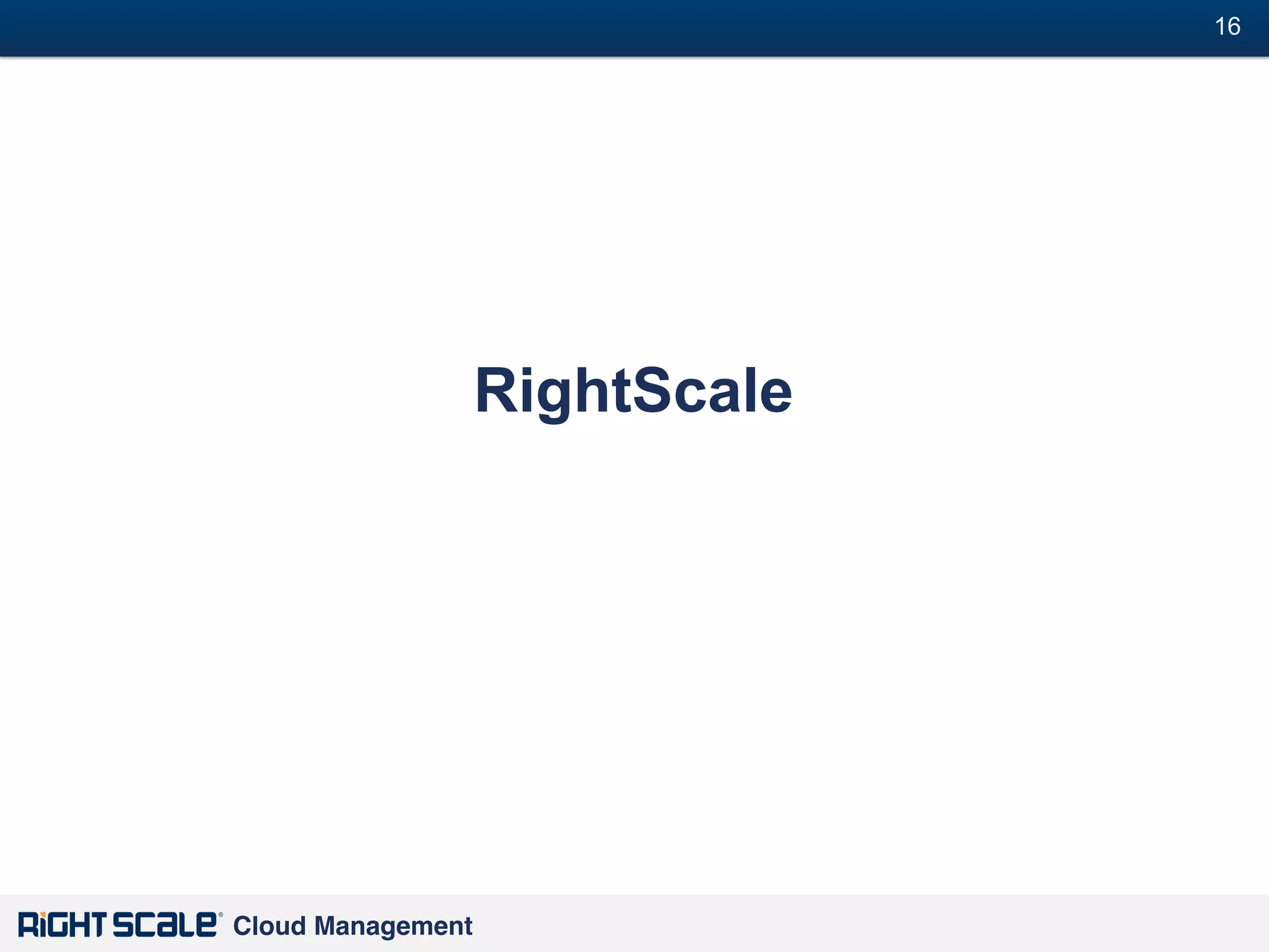 16
#

RightScale

Cloud Management!

 