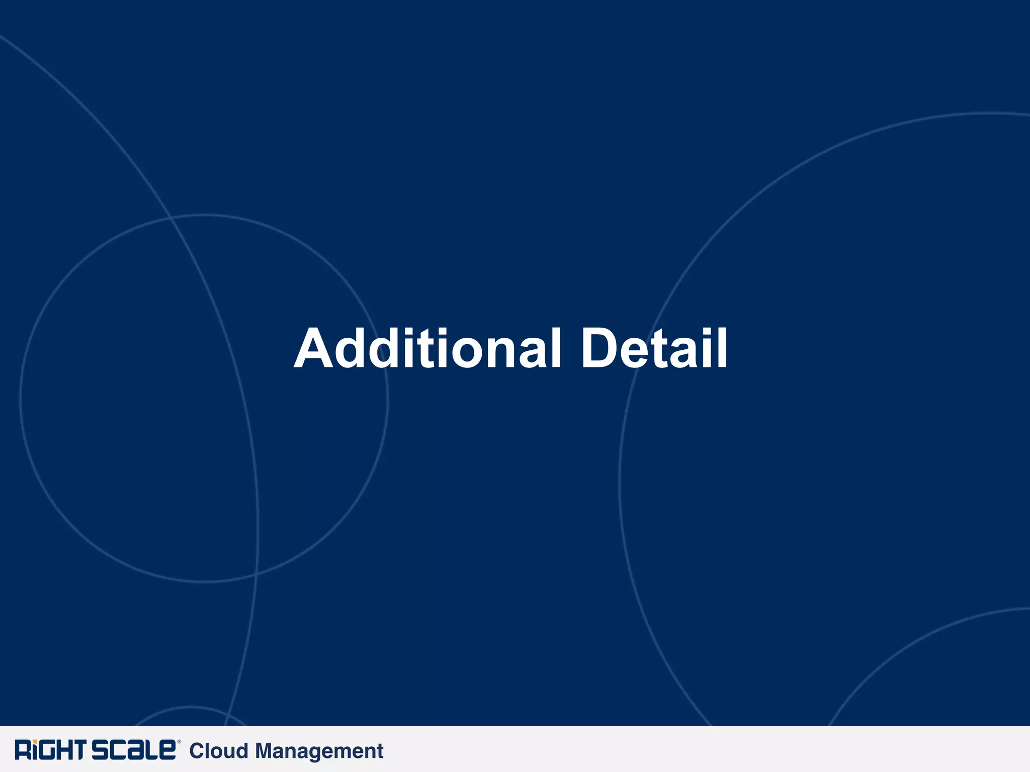 Additional Detail

Cloud Management!

 