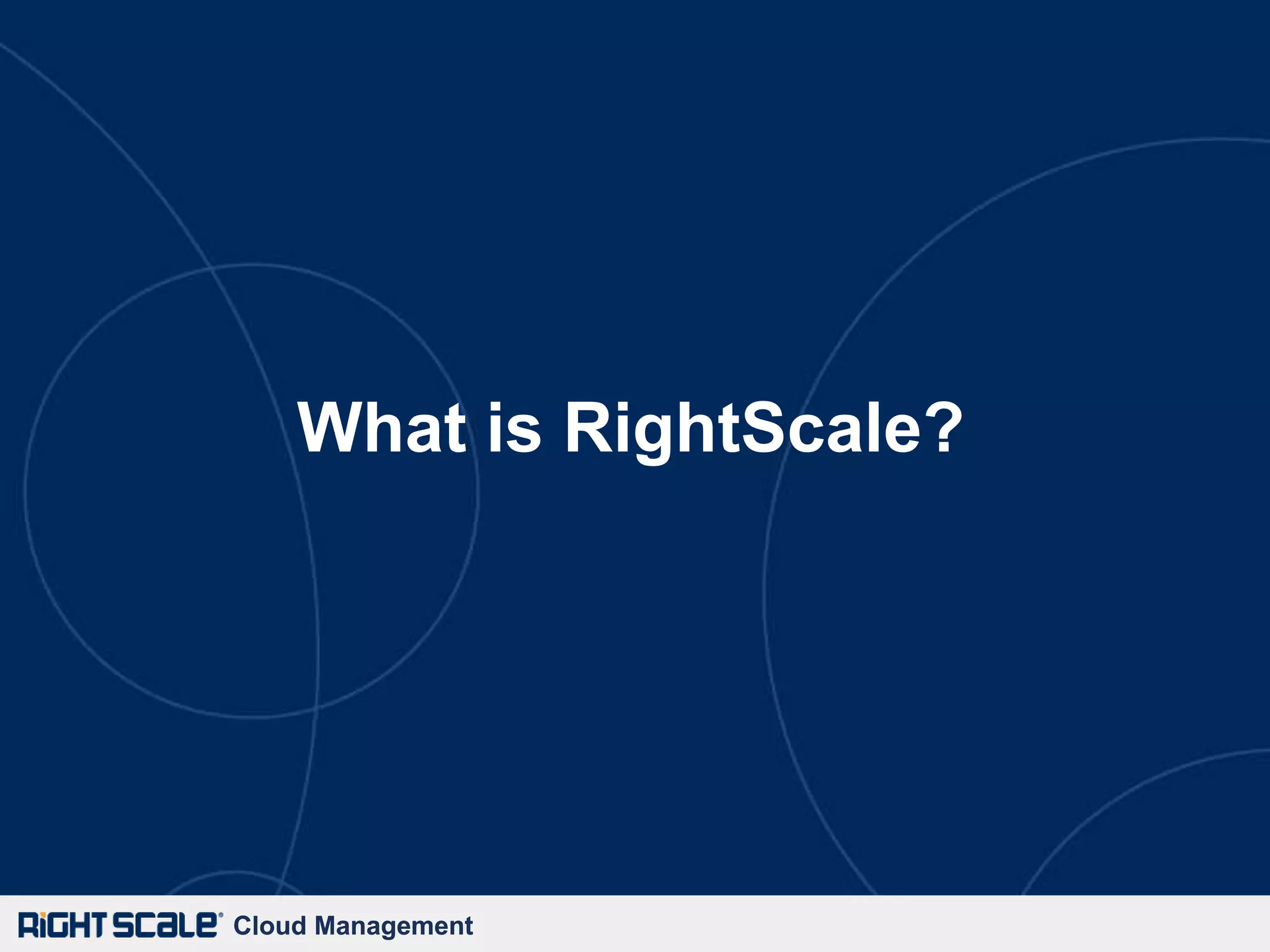 What is RightScale?




Cloud Management
 