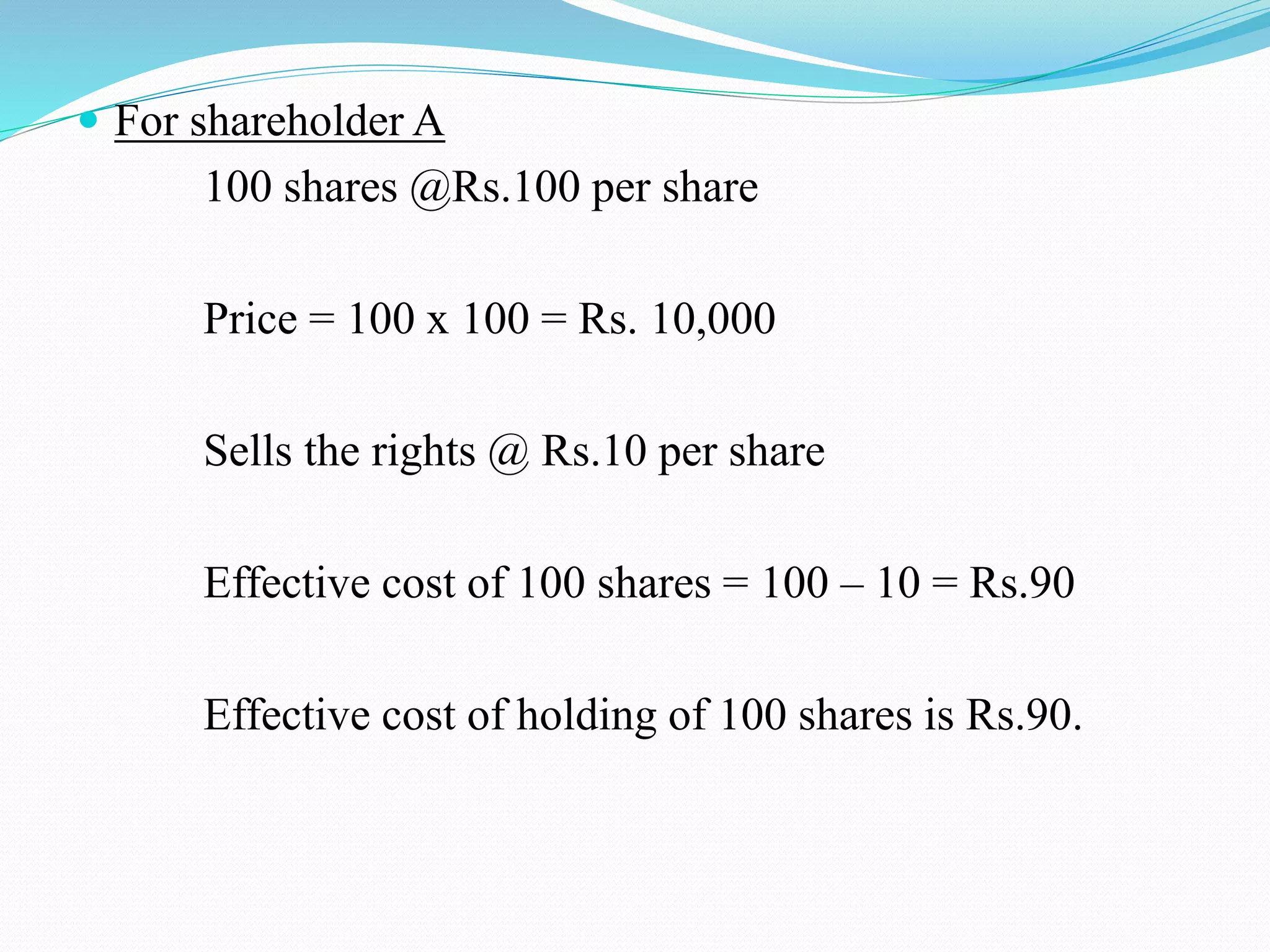 What is Rights Issue by a company? | PPTX