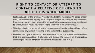 Contact Attempt Note Rights of An Accused Person in Malaysia | PDF