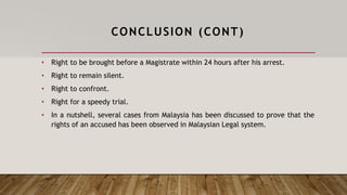 Rights of An Accused Person in Malaysia | PDF
