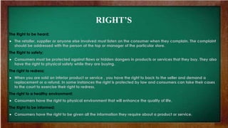 Rights of customers | PPTX