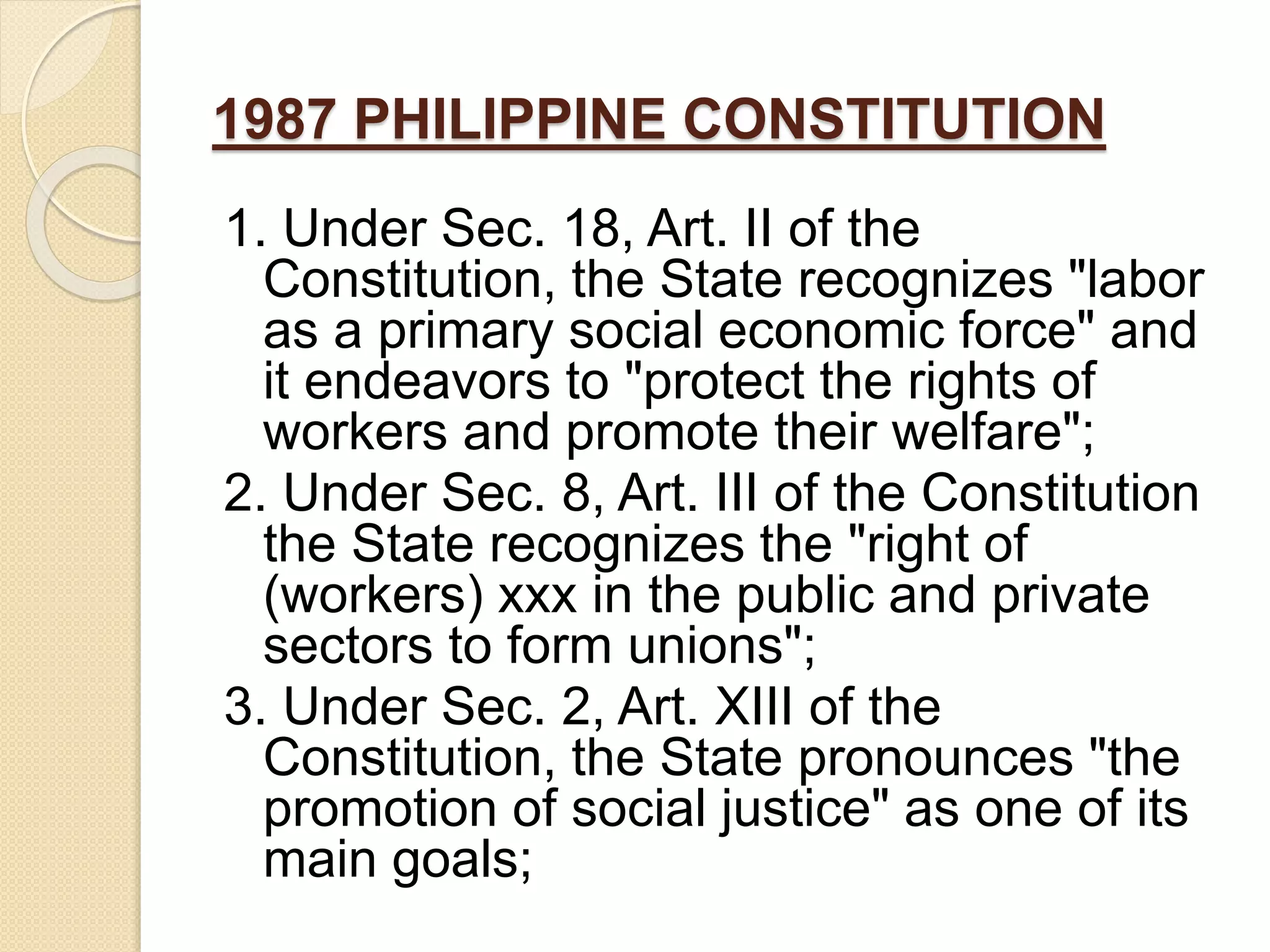 Rights of filipino workers | PPTX