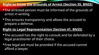 RIGHTS OF THE ACCUSED OR ARRESTED PERSON (INTRODUCTION TO HUMAN RIGHTS ...