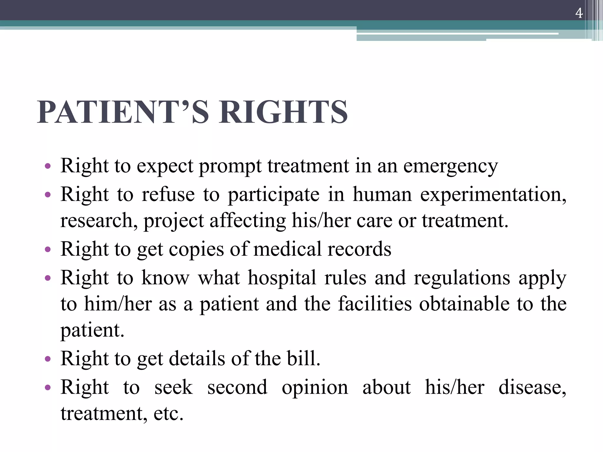 Rights of the patient | PPTX