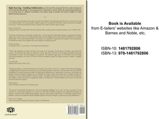 Book is Available
from E-tailers' websites like Amazon &
Barnes and Noble, etc.
ISBN-10: 1481792806
ISBN-13: 978-1481792806
 
