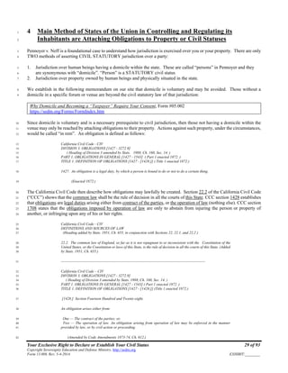 Your Exclusive Right to Declare or Establish Your Civil Status, Form ...