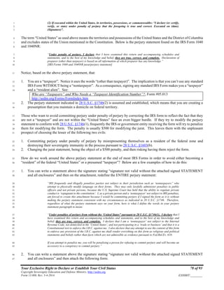 Your Exclusive Right to Declare or Establish Your Civil Status, Form ...