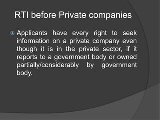 Right to information and consumer protection act Slide 5