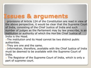 Right to information and media law | PPTX