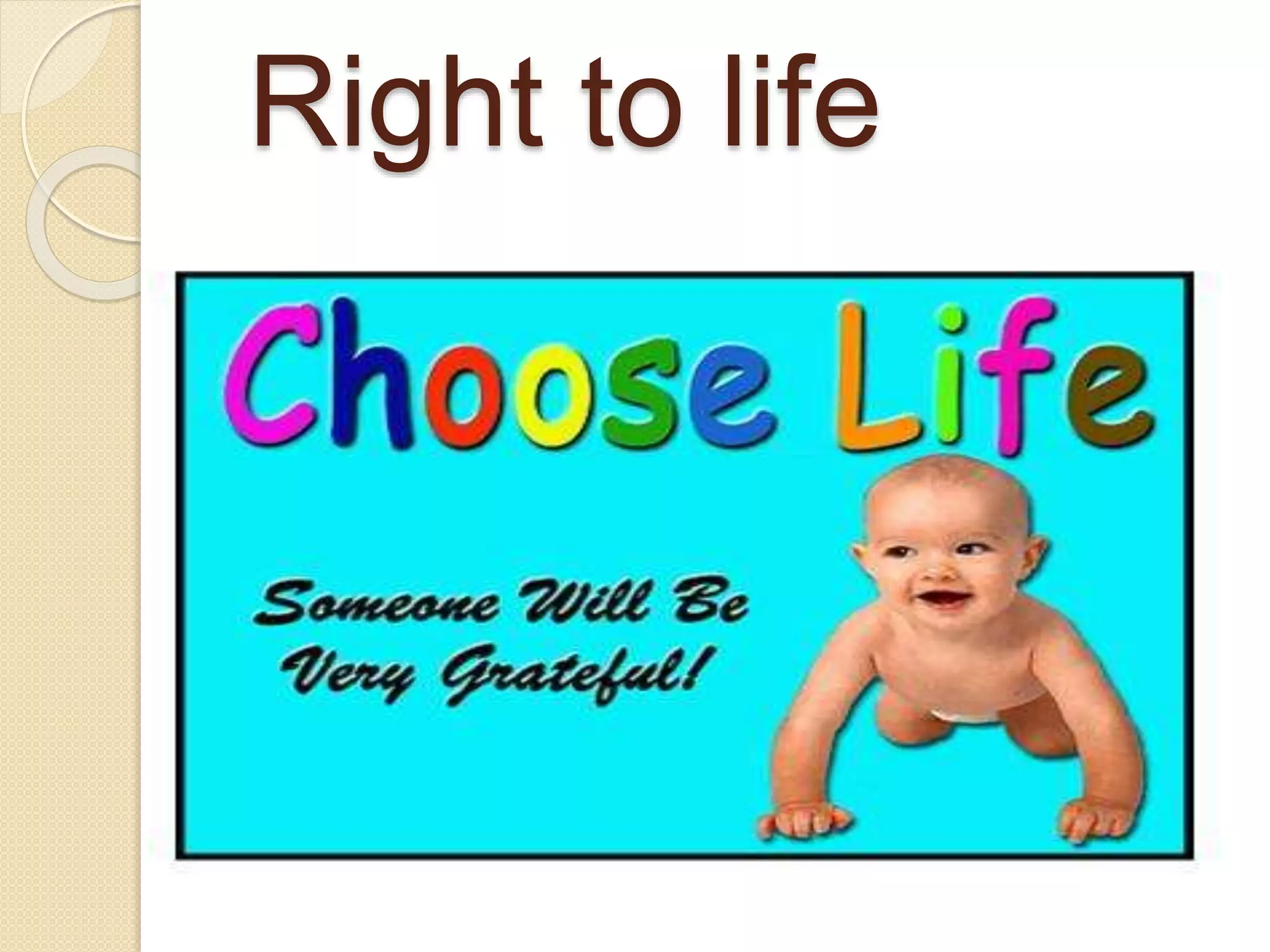 Right to life | PPTX
