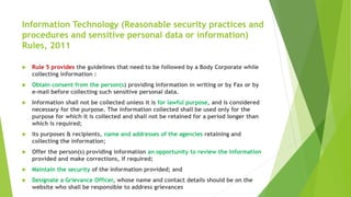 Technology Privacy Rights Right to privacy on internet and Data Protection | PPTX