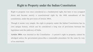 Right to property | PPTX
