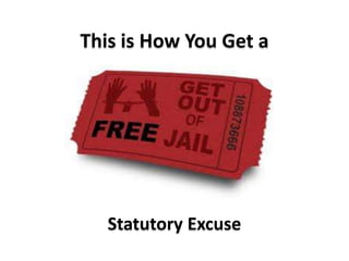 This is How You Get aStatutory Excuse
