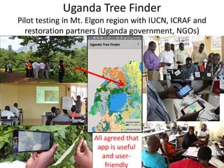 Right tree right place: vegetationmap4africa and Uganda Tree Finder