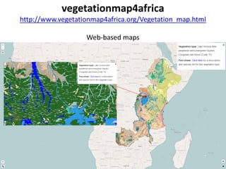 Right tree right place: vegetationmap4africa and Uganda Tree Finder