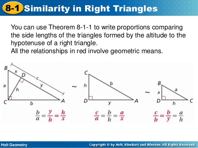 Right Triangle Similarity