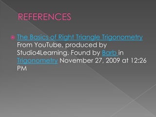Right Triangle Trigonometry | PPTX