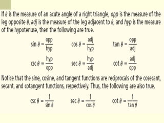 Right triangle trigonometry | PPT