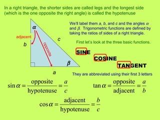 Right triangle trigonometry | PPT