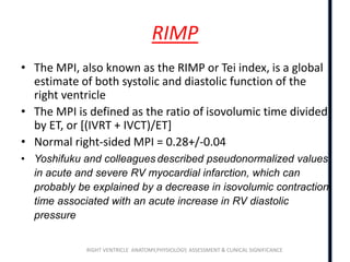 Right ventricle anatomy ,physiology and echo findings.ppt