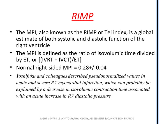 Right ventricle (RV) anatomy and functions | PPT | Heart and ...