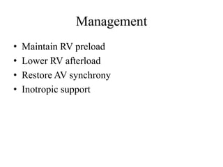 Preload Effected Rv Infarct Right ventricle infarction | PPTX
