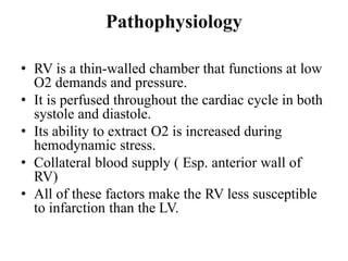 Preload Effected Rv Infarct Right ventricle infarction | PPTX