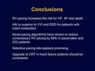 High Rv Pacing Right ventricular pacing revisited | PPT