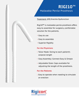 Rigi10 penile prosthesis