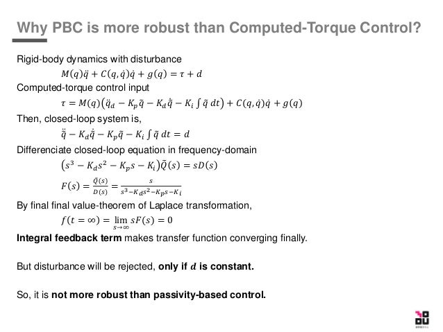 Passivity Based Control Of Rigid Body Manipulator