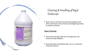 How To Manage Rigid endoscope | PPTX