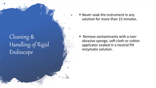 How To Manage Rigid endoscope | PPTX