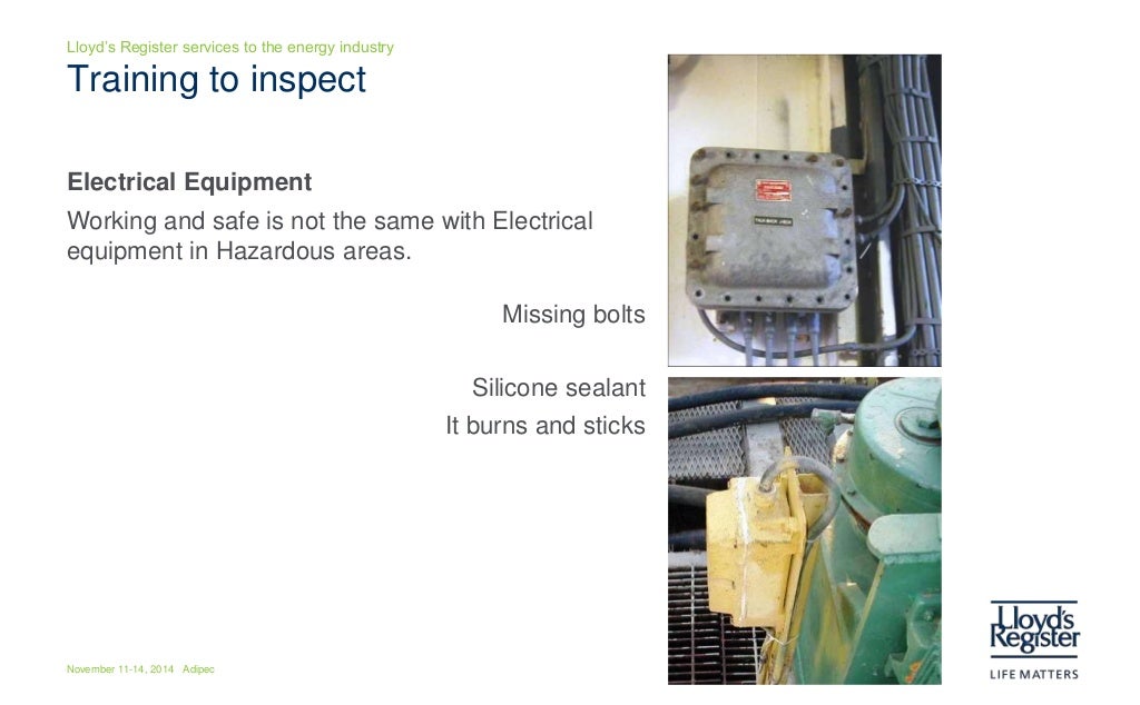 Overview Rig inspection training