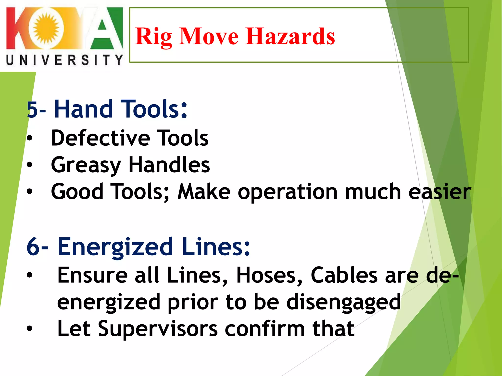 Rig move safety | PDF